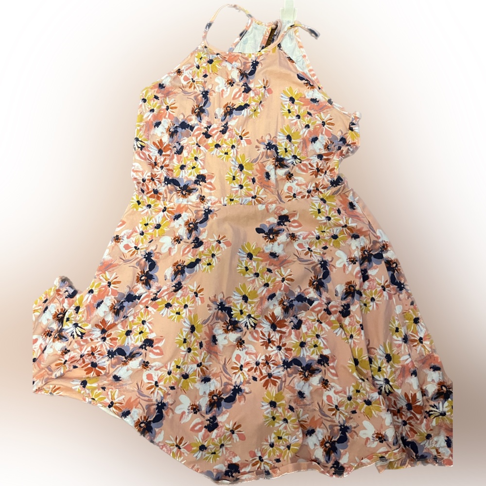 Mossimo Pink Floral Sun Dress Summer Target XL